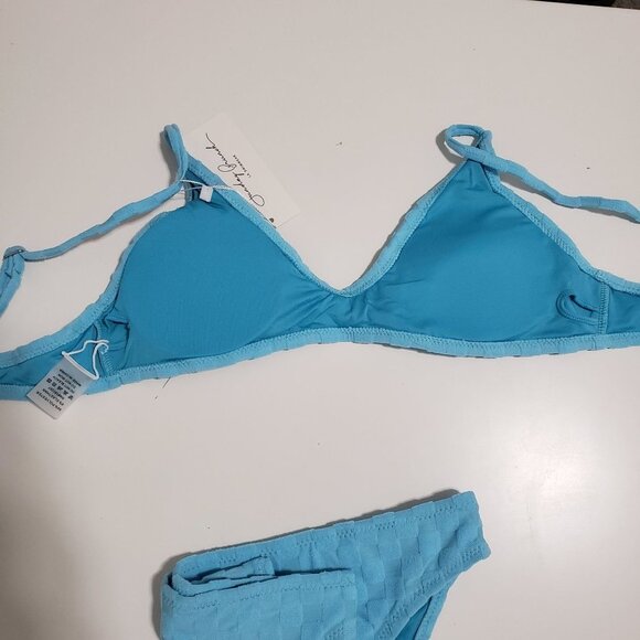 NWT Sunday Brunch CHECK MATE BIKINI in Blue - Size Small - Picture 9 of 11